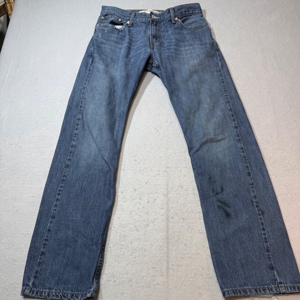 Levi's 514 Mens Jeans Slim‎ Straight Blue Denim Size 30x30 Work Pants
